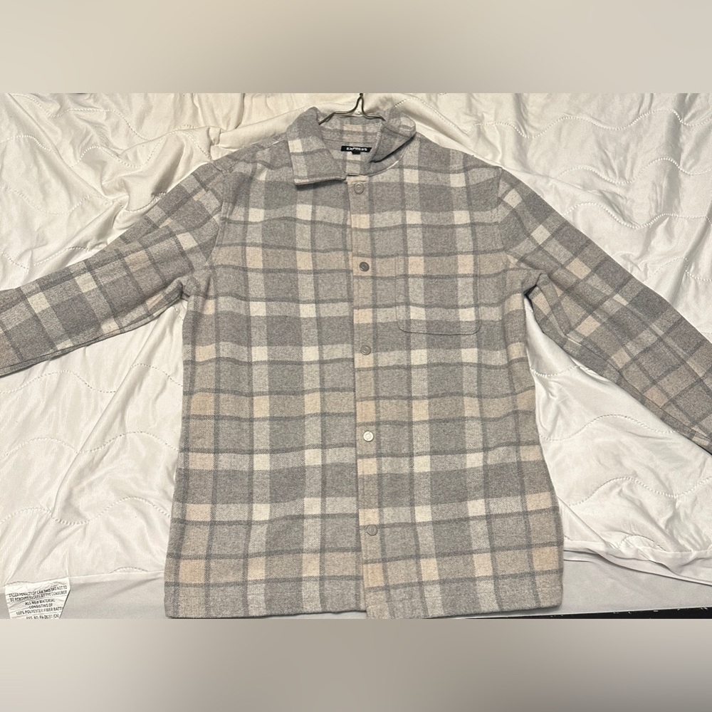 Men’s Express Wool Flannel Shirt Jacket